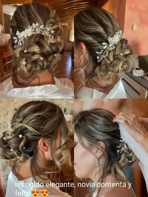Peinado recogido sofisticado para bodas