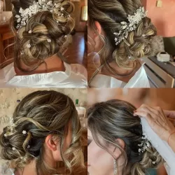 Peinado recogido sofisticado para bodas